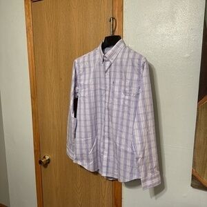 IZOD NWT Medium Multi-Color w/Checked Print Long Sleeve Button-Front Shirt